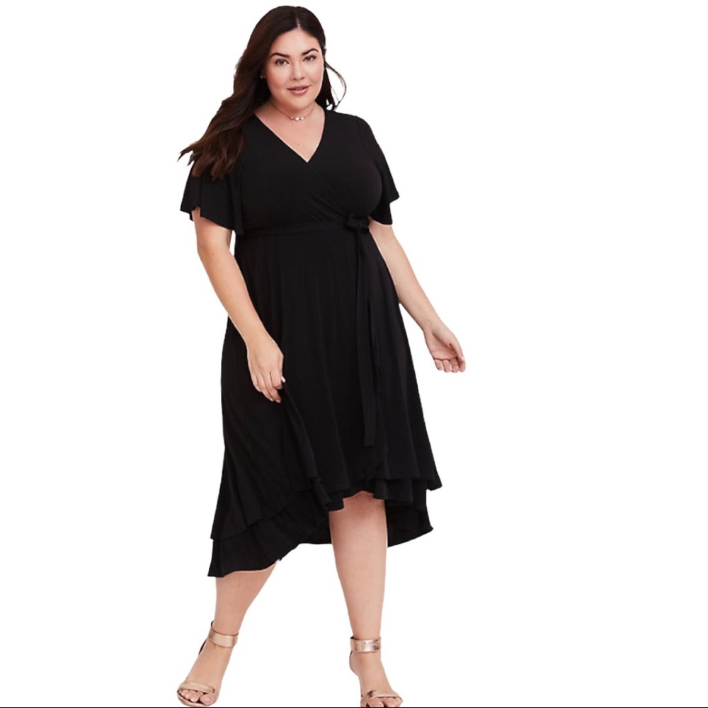 Torrid black Jersey knit dress size 1